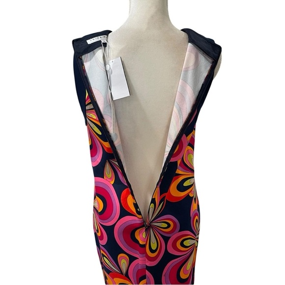 Trina Turk NWT Size 4 Multicolor Bold Floral Print Bev Sleeveless Dress $298 - Picture 8 of 11